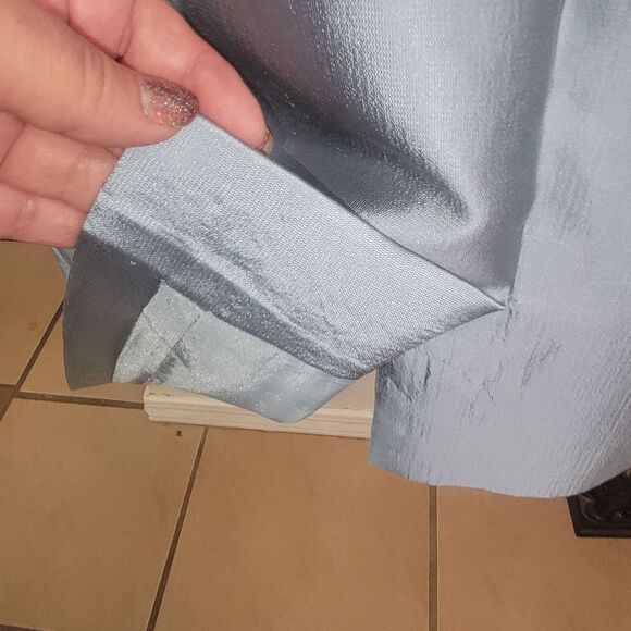 Adrianna Papell Sleeveless Grecian Style V-Neck Silk Dress Size 10 - Picture 7 of 10